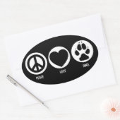 Peace Love Dogs Sticker (Envelop)