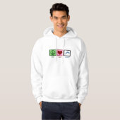 Peace Love Dolphins Hoodie (Voorkant volledig)