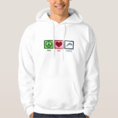 Peace Love Dolphins Hoodie (Voorkant)