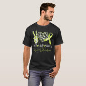 Peace Love Donate Organ Donation Donor Graphic T-shirt (Voorkant volledig)