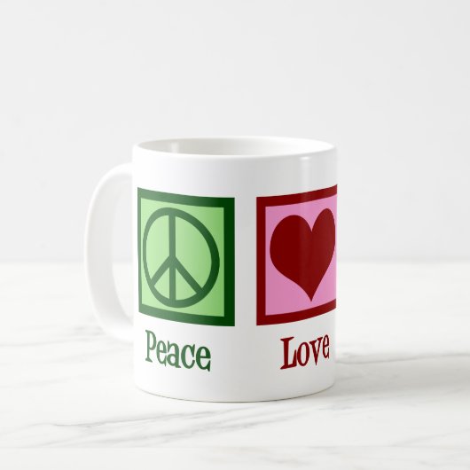 Peace Love Donkeys Koffiemok (Voorkant links)