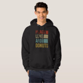 Peace Love Donuts Hoodie (Voorkant volledig)