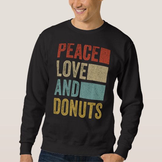 Peace Love Donuts Trui (Voorkant)