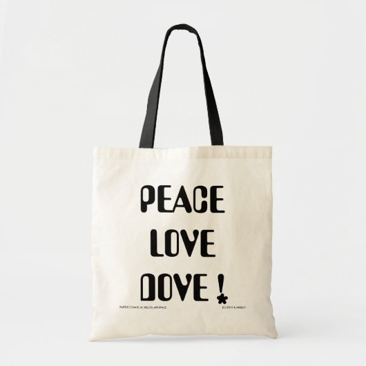 Peace Love Dove Bag Tote Bag (Voorkant)