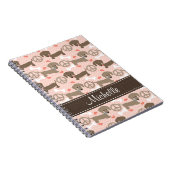 Peace Love Doxies Dachshund Notebook Journal Notitieboek (Rechterzijde)