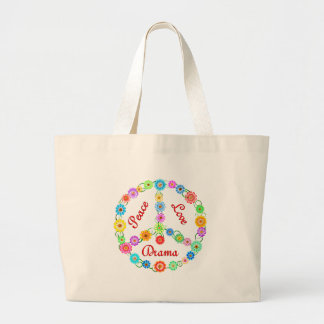 Peace Love Drama Grote Tote Bag