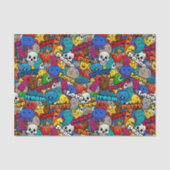 Peace Love Dream Abstracte Art Tissuepapier (Voorkant)