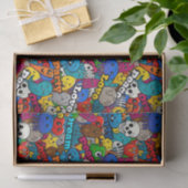 Peace Love Dream Abstracte Art Tissuepapier (Geschenk)