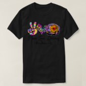 Peace Love Driving Bus Driver Life Tie Dye Bus Dri T-shirt (Design voorkant)