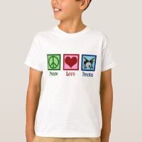 Peace Love Drums Cute Kinder Drummer