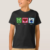 Peace Love Drums Kinder T-shirt (Voorkant)