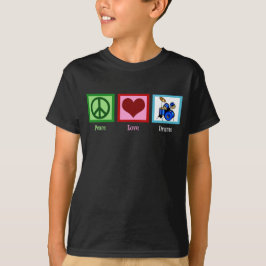 Peace Love Drums Kinder T-shirt