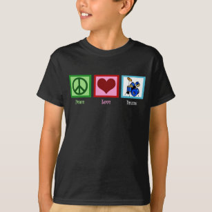 Peace Love Drums Kinder T-shirt