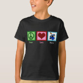 Peace Love Drums Kinder T-shirt (Voorkant)