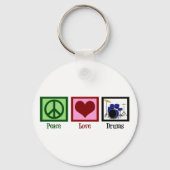 Peace Love Drums Sleutelhanger (Voorkant)