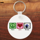 Peace Love Drums Sleutelhanger (Achterkant)