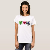 Peace Love Drums T-shirt (Voorkant volledig)