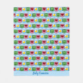 Peace Love Ducks Cute Custom Baby Fleece Deken (Voorkant)