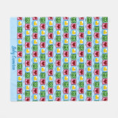 Peace Love Ducks Cute Custom Baby Fleece Deken (Voorkant (Horizontaal))