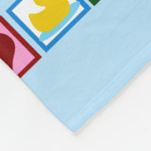 Peace Love Ducks Cute Custom Baby Fleece Deken (Hoek)