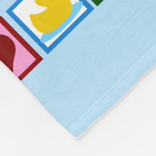 Peace Love Ducks Cute Custom Baby Fleece Deken (Hoek)