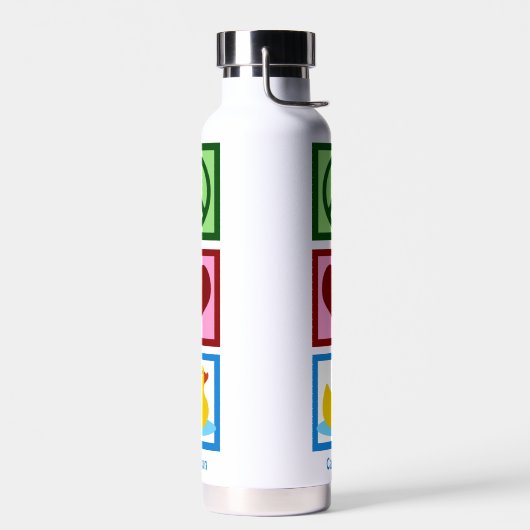 Peace Love Ducks Cute Personated Duck Waterfles (Links)