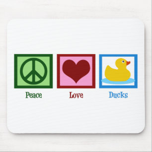 Peace Love Ducks Muismat