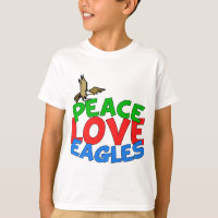 Peace Love Eagles Cool Bald Eagle Kinder