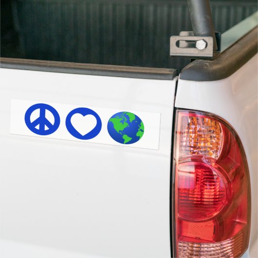 Peace Love Earth Bumpersticker (Op Truck)