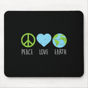 Peace Love Earth Cool Hippie Hippy Environmentalis Muismat