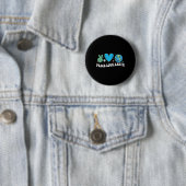 Peace Love Earth Day Ronde Button 5,7 Cm (In situ)