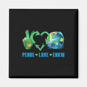 Peace Love Earth Planet Happy 54th Jubileum Env Magneet