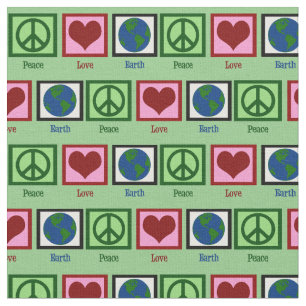 Peace Love Earth Stof