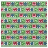 Peace Love Earth Stof (Swatch)