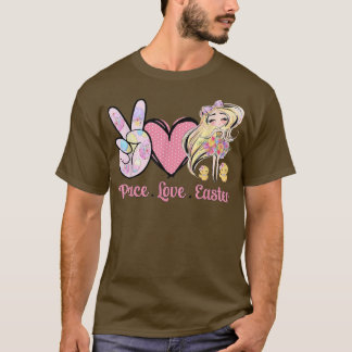 Peace Love Easter Fairy Chicken Kinder Costume Egg T-shirt