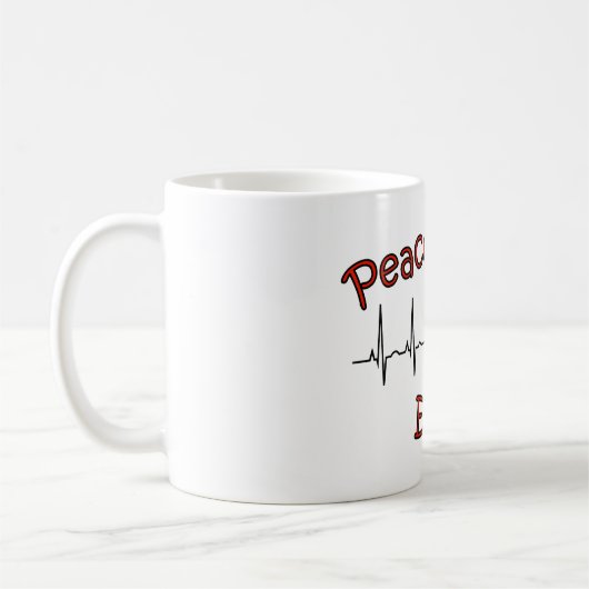 Peace Love Echo Coffee Mok (Links)