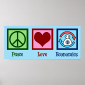 Peace Love Economics Poster (Voorkant)