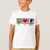 Peace Love Elephants Kinder T-shirt (Voorkant)