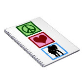 Peace Love Elephants Notitieboek (Rechterzijde)