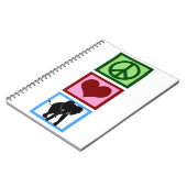 Peace Love Elephants Notitieboek (Linkerzijde)