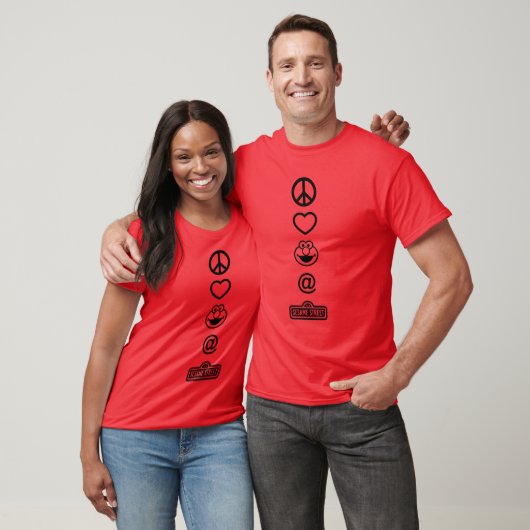 Peace Love Elmo T-shirt (Unisex)