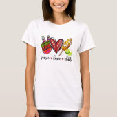 -Peace Love Elote T-shirt (Voorkant)