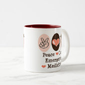 Peace Love Emergency Medicine Mok (Voorkant rechts)