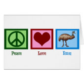 Peace Love Emu (Voorkant Horizontaal)