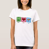 Peace Love Emu T-shirt (Voorkant)