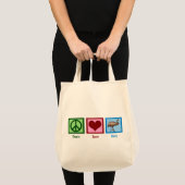 Peace Love Emu Tote Bag (Voorkant (product))