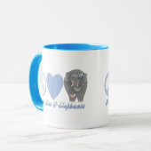 Peace Love en Elephants Mok (Voorkant links)