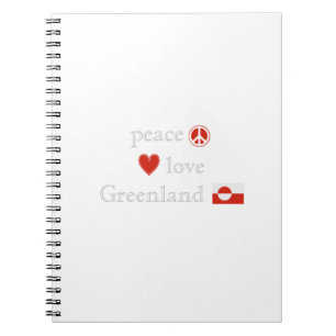 Peace Love en Groenland Notitieboek