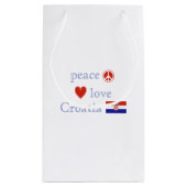 Peace Love en Kroatië Klein Cadeauzakje (Achterkant)