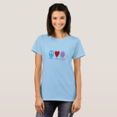 Peace Love en Macaroni T-Shirt (Voorkant volledig)